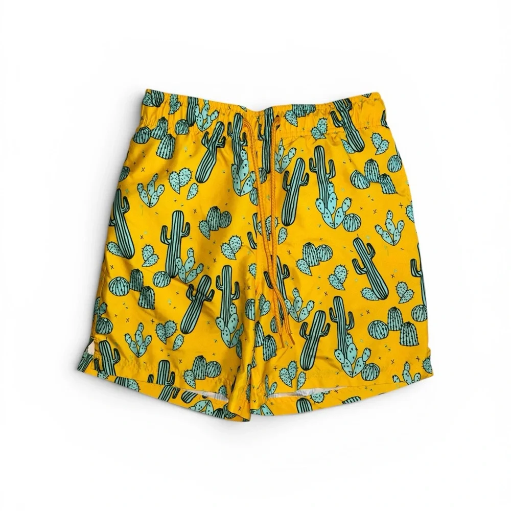 George Yellow Cactus-Print Men's Swimsuit